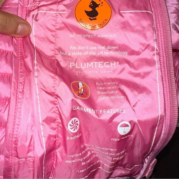 SAVE THE DUCK Pink Puffer Jacket - Picture 5 of 7